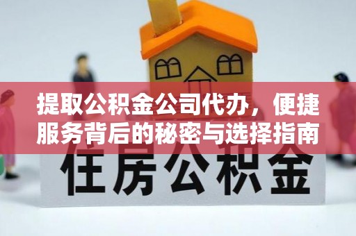 湖州提取公积金公司代办，便捷服务背后的秘密与选择指南