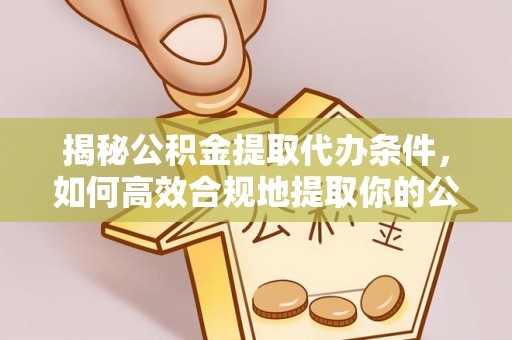 湖州揭秘公积金提取代办条件，如何高效合规地提取你的公积金