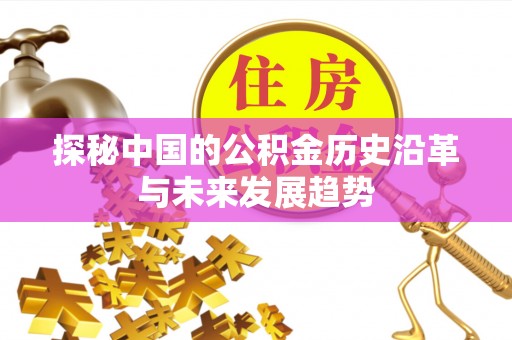 湖州探秘中国的公积金历史沿革与未来发展趋势
