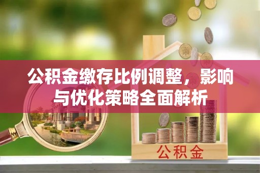 湖州公积金缴存比例调整，影响与优化策略全面解析