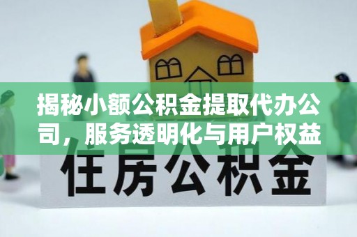 湖州揭秘小额公积金提取代办公司，服务透明化与用户权益保障
