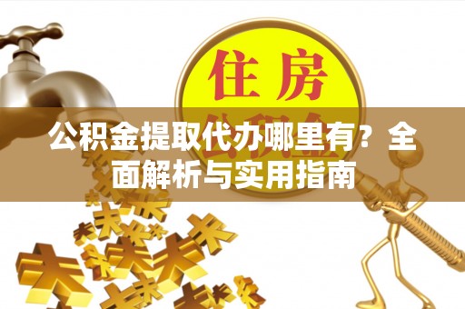 湖州公积金提取代办哪里有？全面解析与实用指南