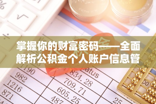 湖州掌握你的财富密码——全面解析公积金个人账户信息管理与优化