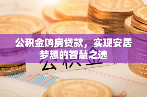 湖州公积金购房贷款，实现安居梦想的智慧之选