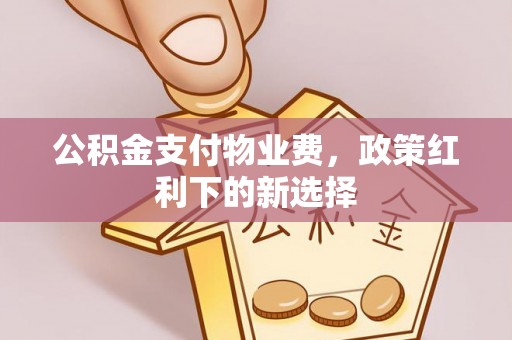 湖州公积金支付物业费，政策红利下的新选择
