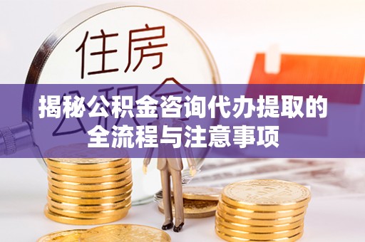 湖州揭秘公积金咨询代办提取的全流程与注意事项