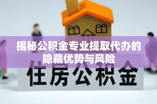湖州揭秘公积金专业提取代办的隐藏优势与风险