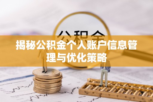 湖州揭秘公积金个人账户信息管理与优化策略