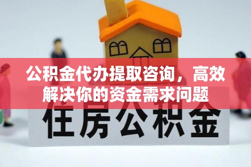 湖州公积金代办提取咨询，高效解决你的资金需求问题