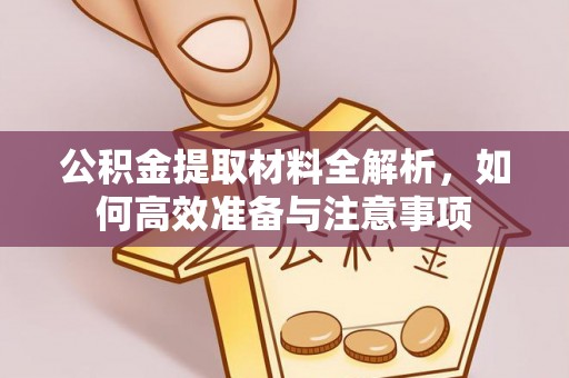 湖州公积金提取材料全解析，如何高效准备与注意事项