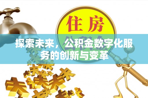 湖州探索未来，公积金数字化服务的创新与变革