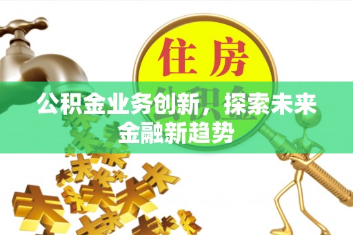湖州公积金业务创新，探索未来金融新趋势