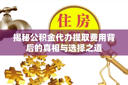 湖州揭秘公积金代办提取费用背后的真相与选择之道