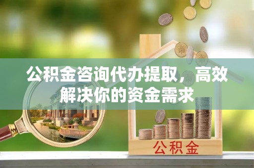 湖州公积金咨询代办提取，高效解决你的资金需求