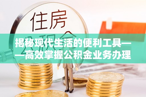 湖州揭秘现代生活的便利工具——高效掌握公积金业务办理流程的关键步骤