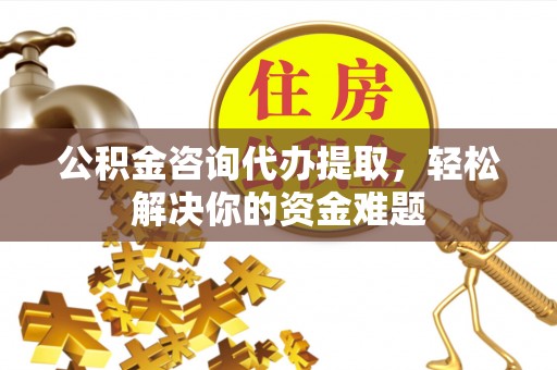 湖州公积金咨询代办提取，轻松解决你的资金难题