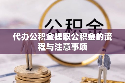 湖州代办公积金提取公积金的流程与注意事项