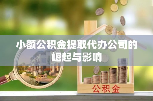 湖州小额公积金提取代办公司的崛起与影响